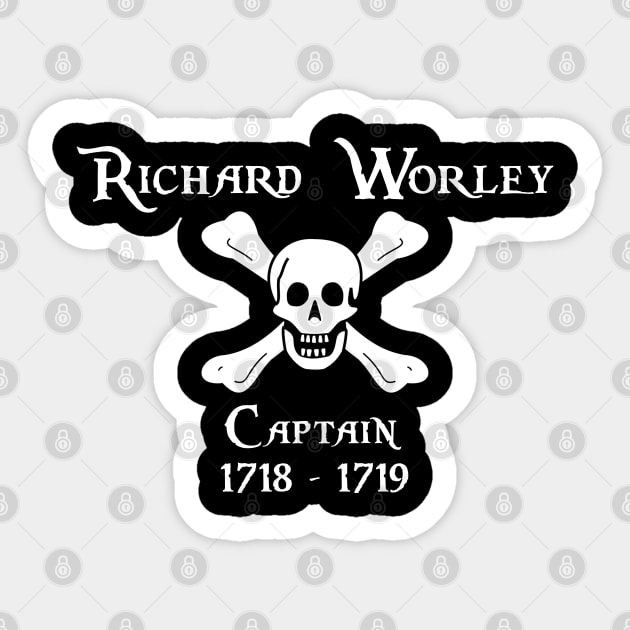 Captain Richard Worley Sticker by CompassandBlade